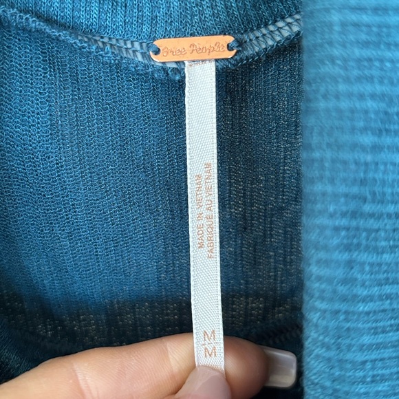 Free People Sundown Cowl Neck Ruched Mini Dress Dark Green Boho Long Sleeve - Picture 5 of 16